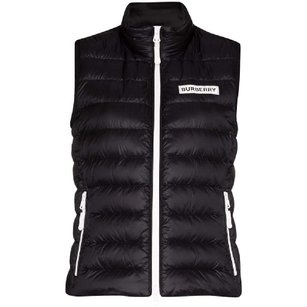 burberry black vest