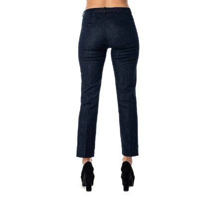 Shop Max Mara S  Women's Blue Cotton Jeans