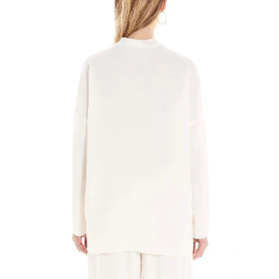 Shop Agnona Women's White Wool Blouse