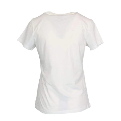 Shop Pinko White Cotton T-shirt