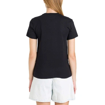 Shop Msgm Black Cotton T-shirt