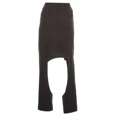 Shop Comme Des Garçons Black Wool Skirt