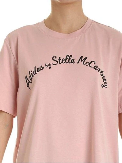 Shop Adidas By Stella Mccartney Pink Cotton T-shirt