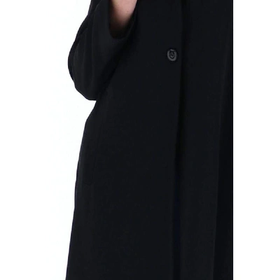 Shop Pinko Black Polyester Coat