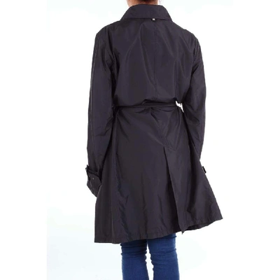 Shop Allegri Women's Blue Cotton Trench Coat