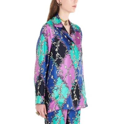 Shop Gucci Women's Multicolor Silk Shirt