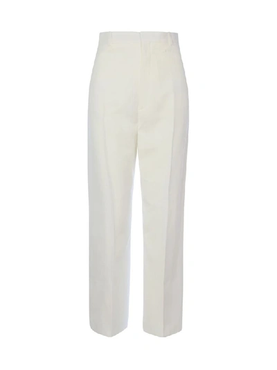 Shop Jacquemus Women's White Viscose Pants