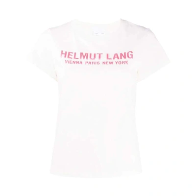 Shop Helmut Lang White Cotton T-shirt