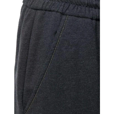 Shop Brunello Cucinelli Grey Cotton Joggers