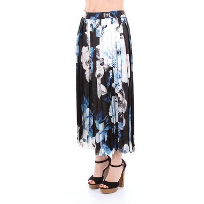 Shop Off-white Women's Blue Silk Skirt