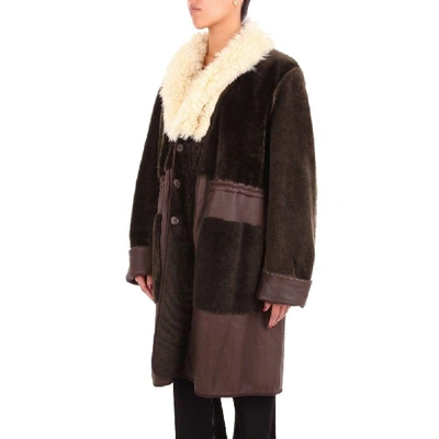 Shop Chloé Women's Brown Leather Coat