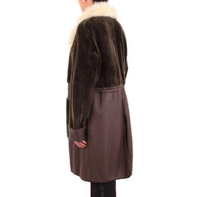 Shop Chloé Women's Brown Leather Coat