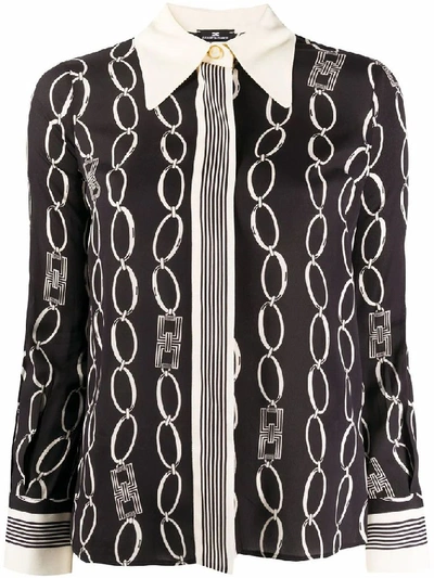 Shop Elisabetta Franchi Women's Black Polyester Shirt