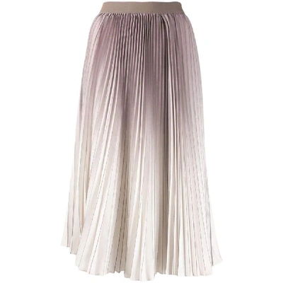 Shop Agnona Purple Polyester Skirt