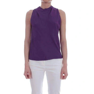 Shop Pinko Purple Polyester Tank Top