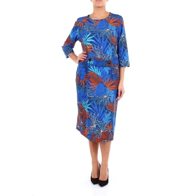 Shop Altea Women's Blue Viscose Dress