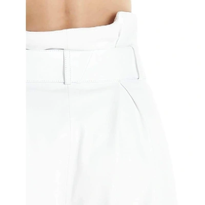 Shop Attico White Leather Pants