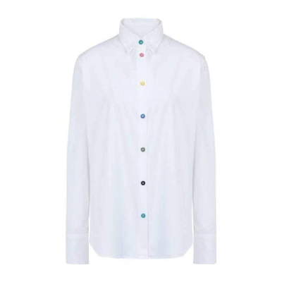 Shop Ps By Paul Smith White Cotton Shirt