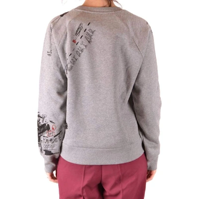 Shop Burberry Women's Grey Cotton Sweatshirt