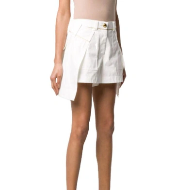 Shop Sacai Women's White Cotton Shorts