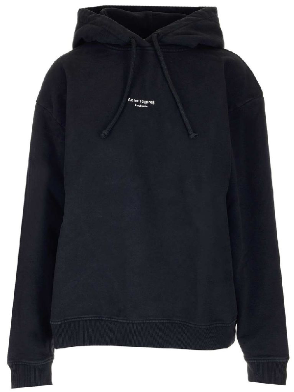 acne garment dyed sweatshirt black