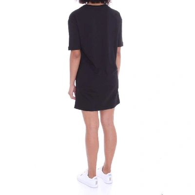 Shop Love Moschino Women's Black Cotton Dress