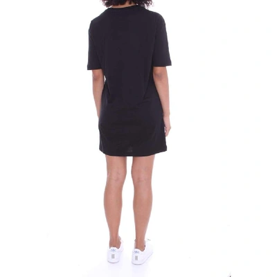 Shop Love Moschino Women's Black Cotton Dress