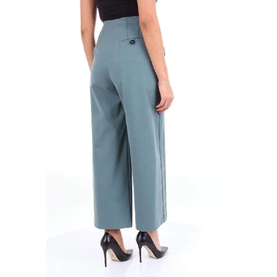 Shop Alysi Blue Cotton Pants