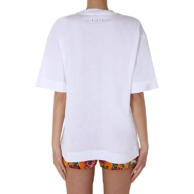 Shop Marni White Cotton T-shirt