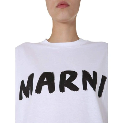 Shop Marni White Cotton T-shirt