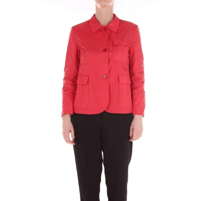 Shop Aspesi Red Polyamide Jacket