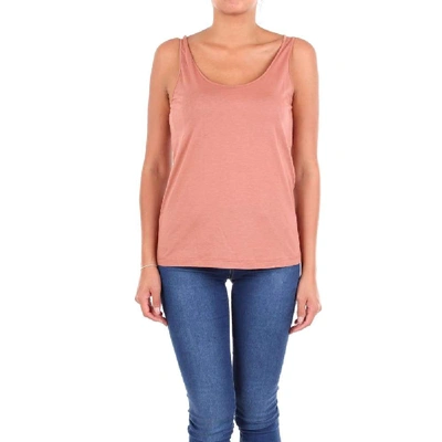 Shop Alysi Women's Pink Cotton Tank Top