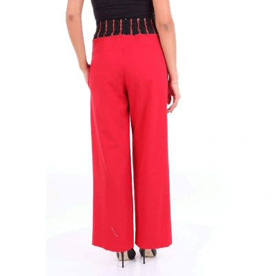 Shop Alysi Red Cotton Pants
