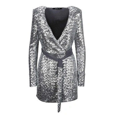 Shop Andamane Silver Polyester Dress