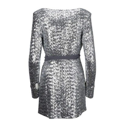 Shop Andamane Silver Polyester Dress