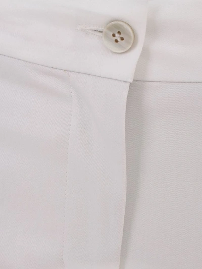 Shop Alberto Biani White Cotton Pants