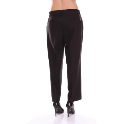Shop Via Masini 80 Women's Black Fabric Pants