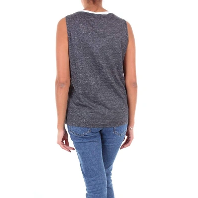 Shop Fabiana Filippi Women's Grey Linen Tank Top