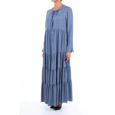 Shop Alysi Women's Blue Acetate Dress