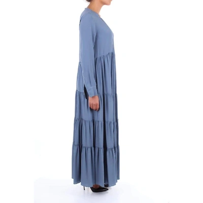 Shop Alysi Women's Blue Acetate Dress