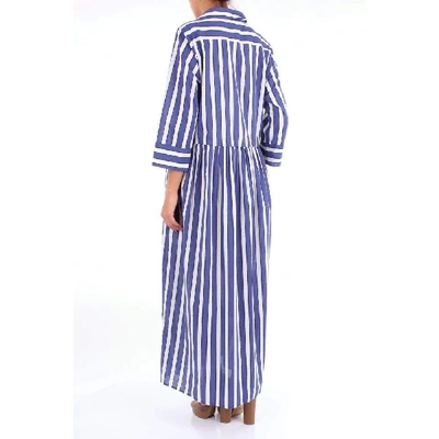 Shop Altea Blue Cotton Dress