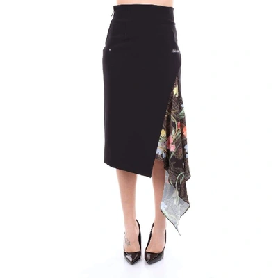 Shop Off-white Women's Black Cotton Skirt