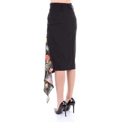 Shop Off-white Women's Black Cotton Skirt