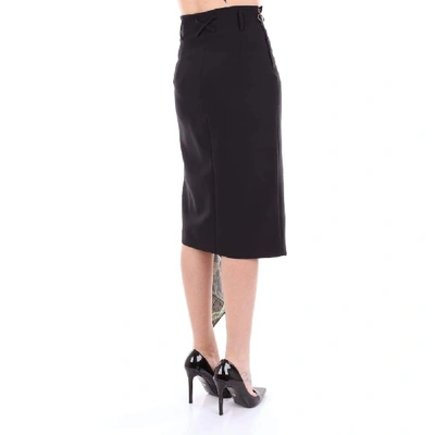 Shop Off-white Women's Black Cotton Skirt