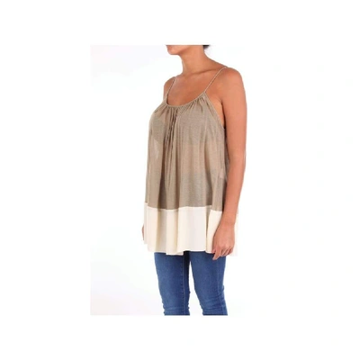 Shop Alysi Women's Beige Tank Top