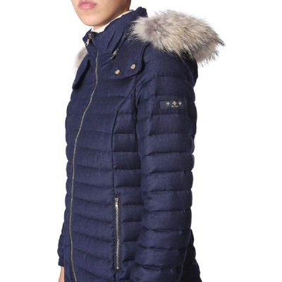 Shop Tatras Women's Blue Wool Down Jacket