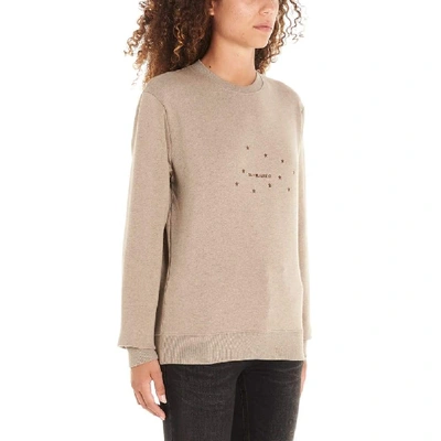 Shop Saint Laurent Women's Beige Cotton Sweatshirt