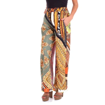 Shop Chloé Women's Multicolor Silk Pants