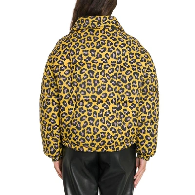 Shop Msgm Yellow Polyester Down Jacket
