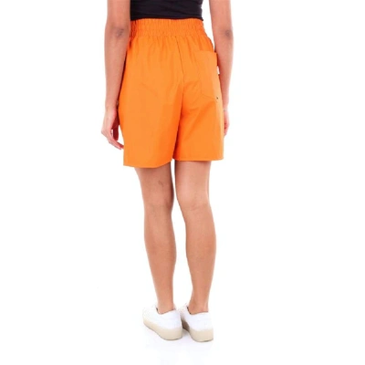 Shop Rains Women's Orange Cotton Shorts